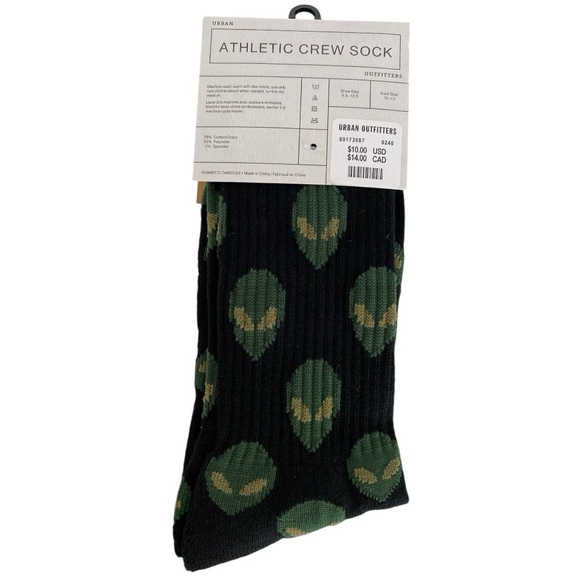 Urban Outfitters Alien Crew Socks - Picture 2 of 5